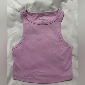 Wild Fable Lilac Ribbed Crop Top